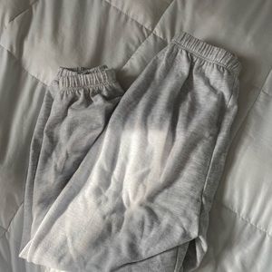 gray garage boyfriend joggers